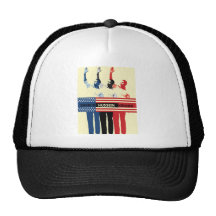 Barack Hussein Obama lock Trucker Keps