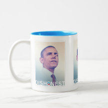 Barack Hussein Obama ohederlig Pinocchio mugg