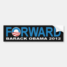 Barack Obama 2012 "framåt" bildekal