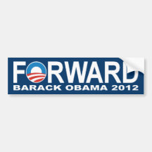 Barack Obama 2012 "framåt" bildekal