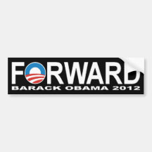 Barack Obama 2012 "framåt" bildekal