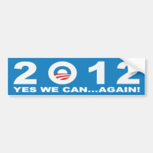 Barack Obama 2012 - JA KAN VI… IGEN! Bildekaler