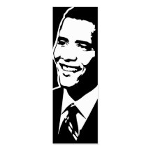 Barack Obama bokmärke Visitkort Mallar