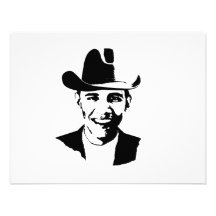 Barack Obama cowboyhatt Tillkännagivande