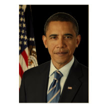 Barack Obama förseglar den presidents- PORTRÄTTUS- Visitkort Mallar