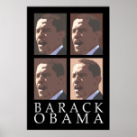Barack Obama fyra porträttaffisch