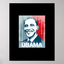 BARACK OBAMA GATAKONST AFFISCH