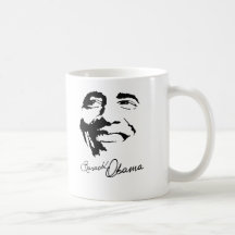 Barack Obama häfte Kaffe Mugg