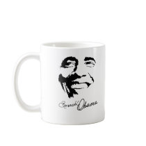 Barack Obama häfte Kaffe Mugg