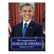 Barack Obama invigning 2013 Vykort