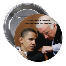 Barack Obama & Joe Biden Knappar Med Nål