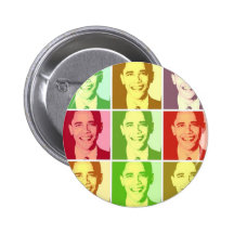 Barack Obama popkonst Pins