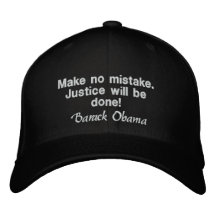 BARACK OBAMA "SKA RÄTTVISA GÖRAS.", lock Hatt