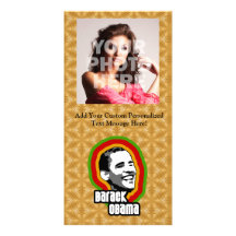 Barack Obama Throwback Anpassingsbara Fotokort