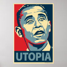 Barack Obama - Utopia: OHP-affisch