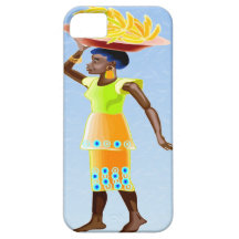 Bärande bananer för afrikan iPhone 5 Case-Mate skydd