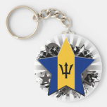 Barbados stjärna nyckel ring