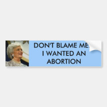 barbara_bush_400 KLANDRAR INTE MIG,… som JAG ÖNSKA Bildekal