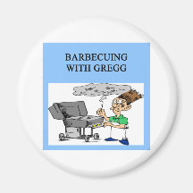 barbecuing med gregg kylskåpmagneter