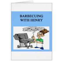 barbecuing med henry hälsningskort