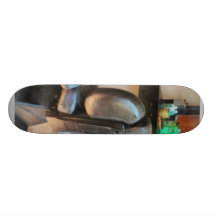 Barberarestol- och hårtillförsel skate decks