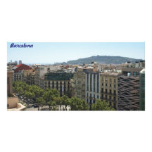Barcelona Anpassade Foto Kort