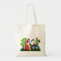 Barns födelsedag: Roligt caterpillartåg Tote Bag