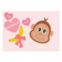Barns för apabananer 4 dig kort för valentines