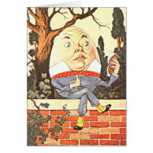 Barns för Humpty Dumpty barnkammarerim berättelse Hälsnings Kort
