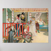 Barns julparad print