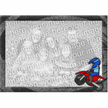 Barns ram för Motocrossbild Photo Cut Outs