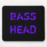 Bas- Head mousepad (purpurfärgad text) Mus Matta