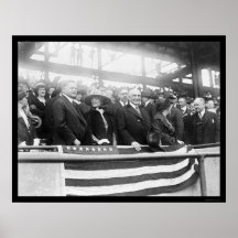 Baseball 1922 för Harding dammsugarefruar Affisch