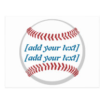 Baseball [beställnings- text] vykort
