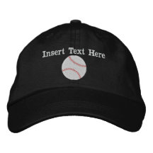 Baseball broderad hatt