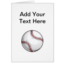 Baseball Hälsnings Kort
