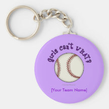 Baseball-Lilor Nyckel Ring