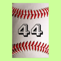 Baseball med anpassade numrerar affischer