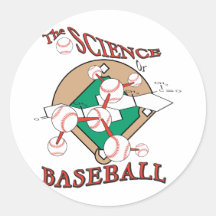 Baseball Runda Klistermärken