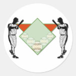 Baseball Runda Klistermärken
