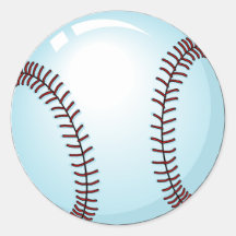 Baseballboll 3 klistermärken