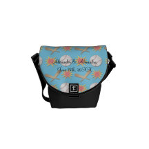 Baseballbröllopfavörer Messenger Bag