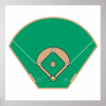 baseballdiamantfält affischer