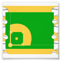 Baseballfält Fotontryck