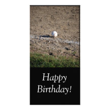 Baseballfödelsedag Fotokort