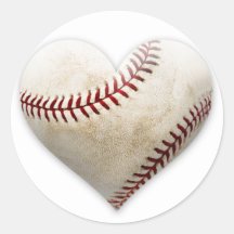 Baseballhjärta Klistermärken