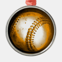Baseballkonstverk Julgransdekorationer