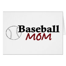 Baseballmamma Hälsningskort