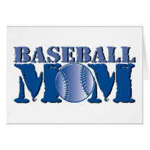 Baseballmamma Hälsningskort