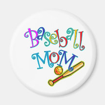 Baseballmamma Kylskåpmagneter